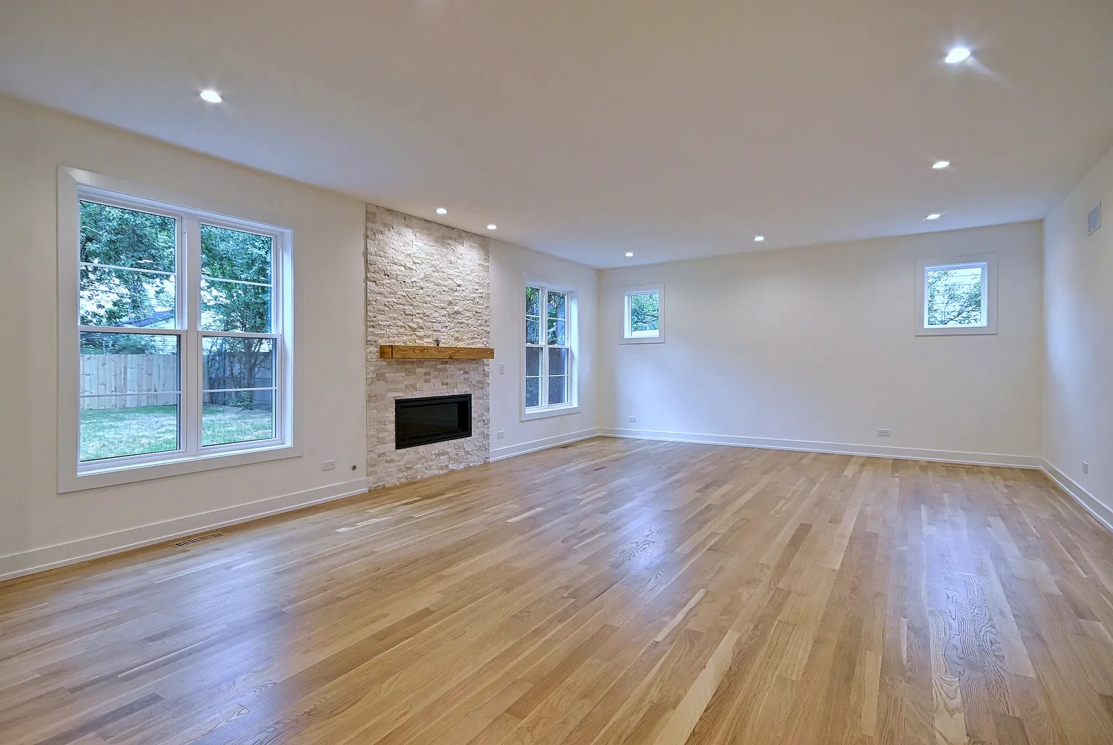 Family room fireplace